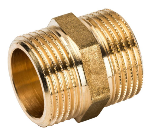 Ниппель STOUT 3/4 НР-НР латунный SFT-0003-003434