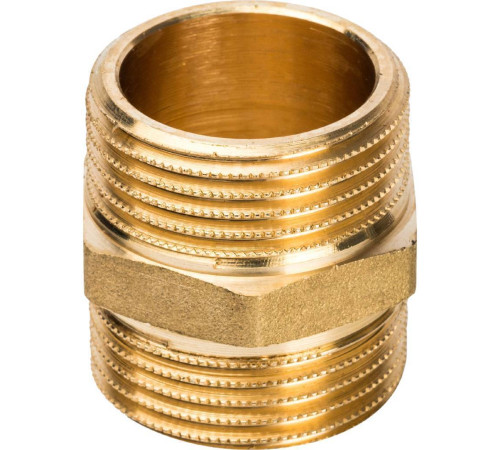 Ниппель STOUT 1 НР-НР латунный SFT-0003-000011