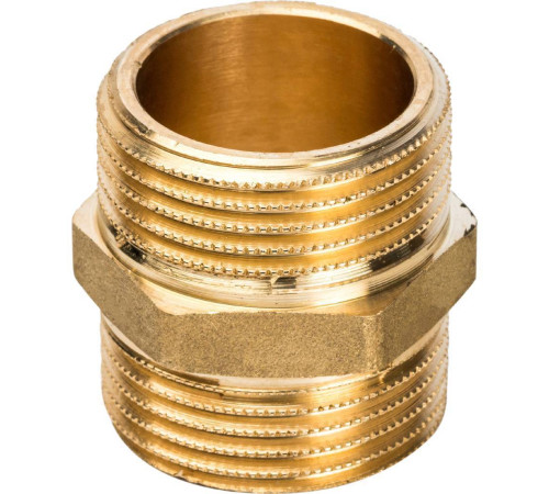 Ниппель STOUT 1 НР-НР латунный SFT-0003-000011