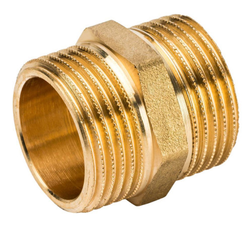 Ниппель STOUT 1 НР-НР латунный SFT-0003-000011