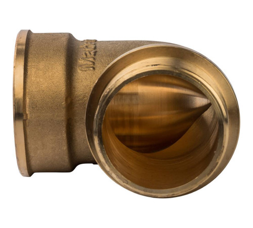 Угольник латунный STOUT 90° 2 ВР-НР с упором SFT-0015-000002