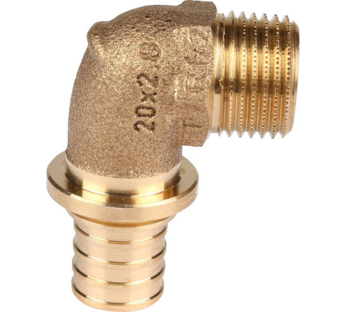 Угольник-переходник REHAU RAUTITAN RX+ 20-R 1/2 наружная резьба бронза 14563481001