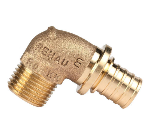 Угольник-переходник REHAU RAUTITAN RX+ 20-R 1/2 наружная резьба бронза 14563481001