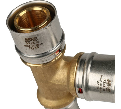 Тройник переходной STOUT 32x32x26 мм пресс для металлопластиковых труб SFP-0005-323226