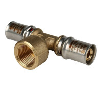 Тройник-переходник пресс STOUT с внутренней резьбой 16х1/2х16 SFP-0007-001216