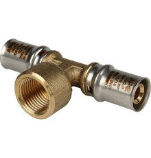 Тройник-переходник пресс STOUT с внутренней резьбой 16х1/2х16 SFP-0007-001216