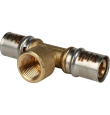 Тройник-переходник пресс STOUT с внутренней резьбой 20х1/2х20 SFP-0007-001220