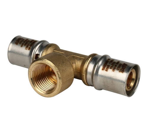 Тройник-переходник пресс STOUT с внутренней резьбой 20х1/2х20 SFP-0007-001220