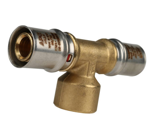 Тройник-переходник пресс STOUT с внутренней резьбой 20х1/2х20 SFP-0007-001220