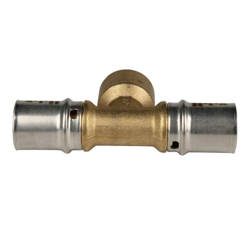 Тройник-переходник пресс STOUT с внутренней резьбой 20х1/2х20 SFP-0007-001220