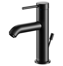 Смеситель для раковины KEUCO IXMO SOFT 100 однорычажный с донным клапаном черный матовый 59502 372000