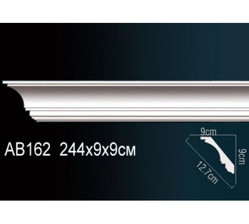 Карниз потолочный Perfect AB162 полиуретановый 75x75x2000 мм AB162