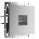 Розетка Ethernet RJ-45 cеребряный рифленый W1181009