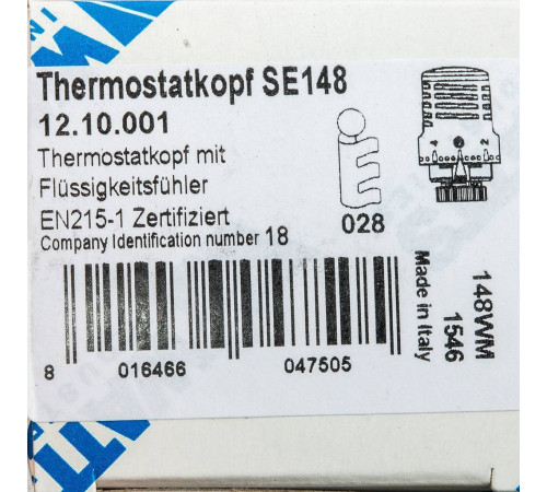 Термоголовка Watts SE148 жидкостная 10001583