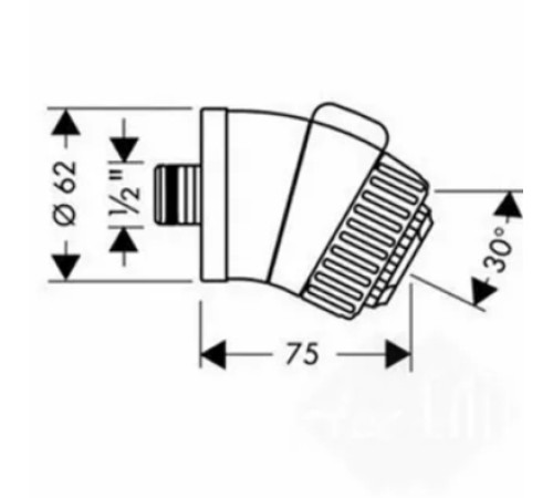 Форсунка боковая Hansgrohe Aktiva хром/золото 28451090