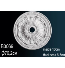 Розетка потолочная под люстру Perfect B3069 полиуретановая с орнаментом 574 мм B3069