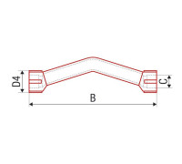Обвод с муфтой FV-Plast 25 мм AA246025000