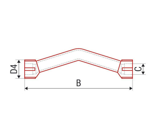 Обвод с муфтой FV-Plast 25 мм AA246025000
