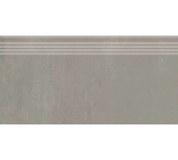 Ступень Kerama Marazzi Гварди серый светлый матовый обрезной 30x60 см SG640120R/GR