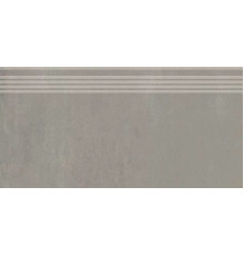 Ступень Kerama Marazzi Гварди серый светлый матовый обрезной 30x60 см SG640120R/GR
