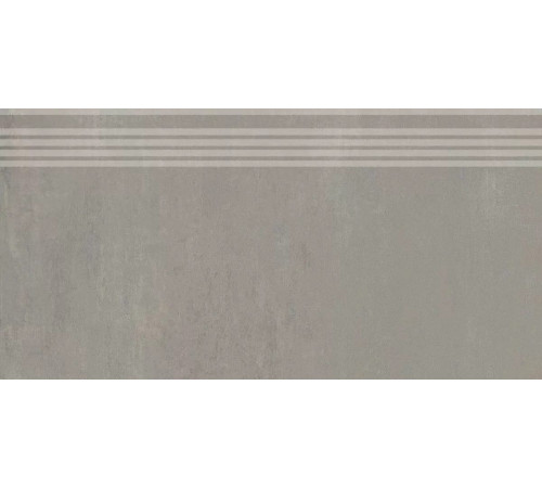 Ступень Kerama Marazzi Гварди серый светлый матовый обрезной 30x60 см SG640120R/GR