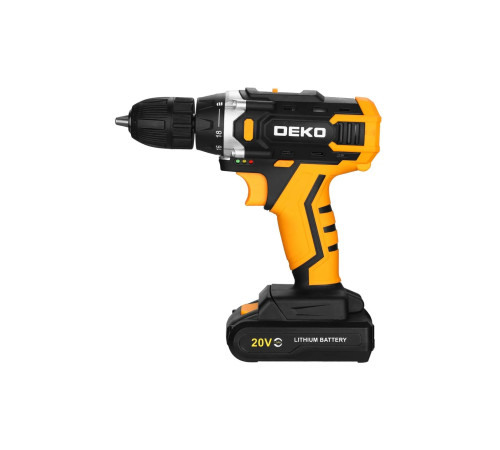 Дрель-шуруповерт аккумуляторная DEKO Banger 20V ONE+ 1x1.5 Ач 083-1042