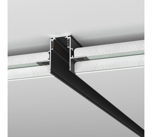 Slim Magnetic Шинопровод встраиваемый под ГКЛ 12,5мм черный)(2м) 85207/00 85207/00