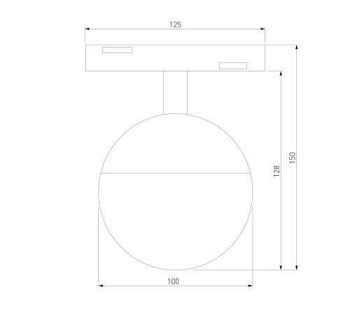 Slim Magnetic Трековый светильник 7W 4200K Neid черный 85032/01 85032/01