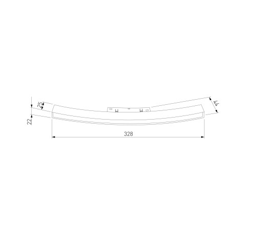 Slim Magnetic Трековый светильник для радиусного шинопровода 16W 4200K Planar чёрный Ø 800мм 85180/01