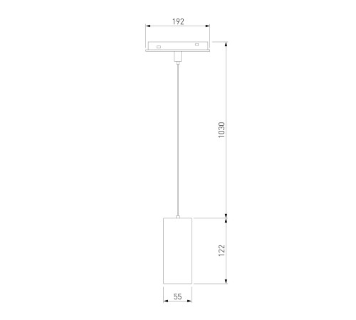 Умный трековый светильник 15W 2700-6500K Dim Amend чёрный Slim Magnetic 85073/01