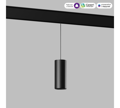 Умный трековый светильник 15W 2700-6500K Dim Amend чёрный Slim Magnetic 85073/01