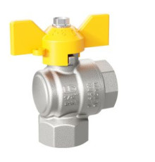 Кран шаровой угловой LD Pride GAS Ду 15 Ру 40 бабочка LD 47.250.15