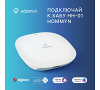 Выключатель умный HOMMYN SWZBNN01W Zigbee 1 клавиша без нейтрали SWZBNN01W
