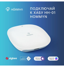 Выключатель умный HOMMYN SWZBNN01W Zigbee 1 клавиша без нейтрали SWZBNN01W