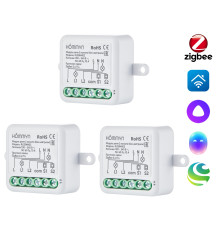 Комплект из 3 умных реле HOMMYN 2 канала без нейтрали 3RLZBNN02