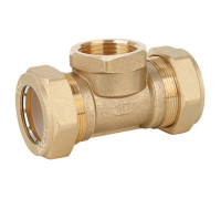 Тройник обжимной Gappo с внутренней резьбой 15х1/2х15 мм НС-1441573