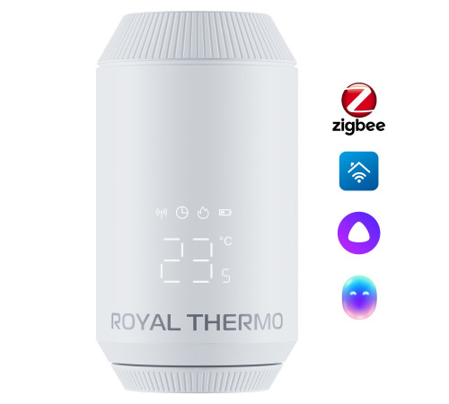Термостат радиаторный электронный Royal Thermo Smart Heat 2.0 белый НС-1735430