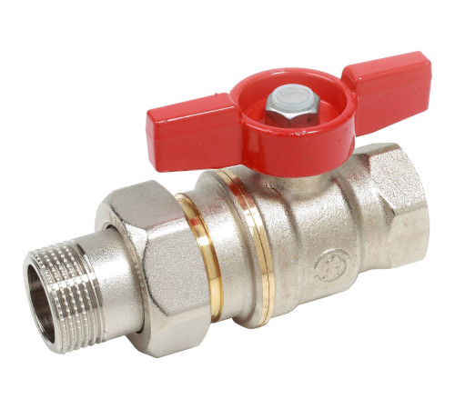 Кран шаровой Giacomini DADO с отводом 1/2 ВР-НР бабочка R919X003