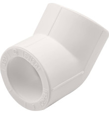 Угольник 45° PP-R THERMOLIGHT 20 мм белый НС-1620652