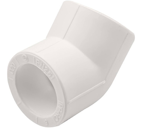 Угольник 45° PP-R THERMOLIGHT 20 мм белый НС-1620652