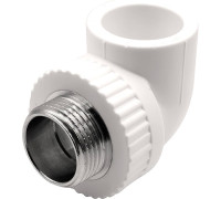 Угольник комбинированный PP-R THERMOLIGHT 32x1 НР белый 1620679