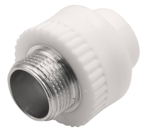Муфта комбинированная Thermolight PP-R 20x3/4 НР белая 1620507