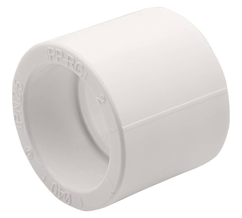 Муфта соединительная PP-R THERMOLIGHT 40 мм белая НС-1620572