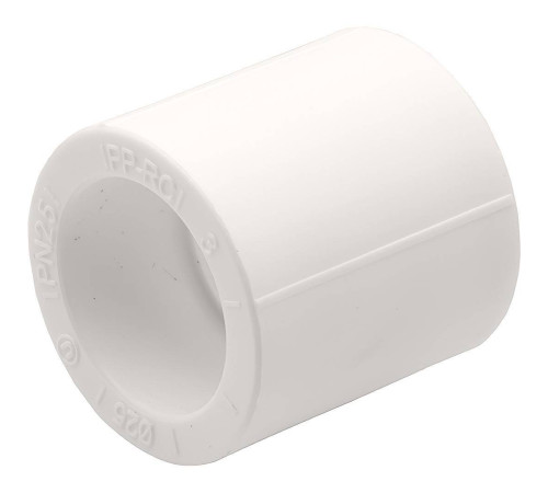 Муфта соединительная PP-R THERMOLIGHT 25 мм белая НС-1620570