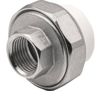 Муфта комбинированная разъемная THERMOLIGHT PP-R ВР 25х1/2 белая НС-1620520