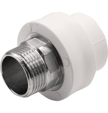 Муфта комбинированная THERMOLIGHT PP-R НР 32х1 под ключ белая НС-1620511
