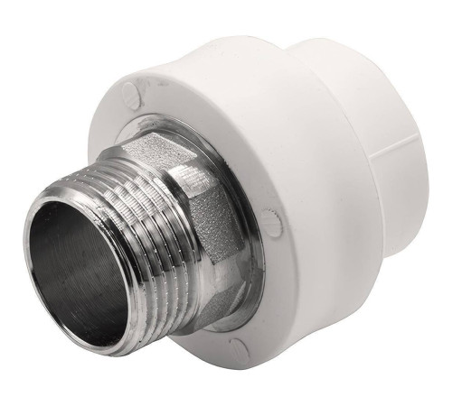 Муфта комбинированная THERMOLIGHT PP-R НР 32х1 под ключ белая НС-1620511