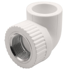 Угольник комбинированный 90° PP-R THERMOLIGHT 25 мм x 3/4 ВР белый НС-1620667