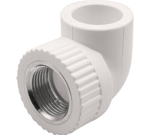 Угольник комбинированный 90° PP-R THERMOLIGHT 25 мм x 3/4 ВР белый НС-1620667