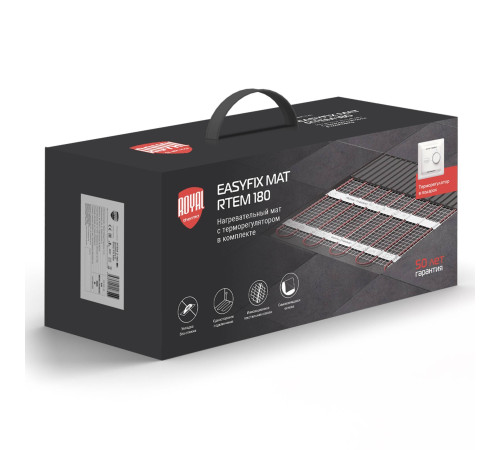 Мат нагревательный Royal Thermo EasyFix Mat RTEM 2-180-6 6 м² комплект с терморегулятором 1599105